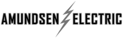 Amundsen Electric with a grey lightening bolt in between